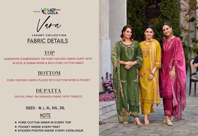 Lady Leela Vara Viscouse Readmade Suit (6 pcs Catalogue)