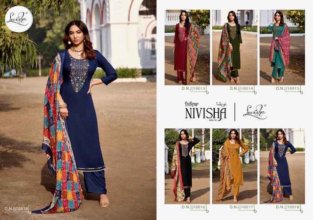 Levisha Nivisha Vol-10 Rayon Dress Material (6 pcs Catalogue)