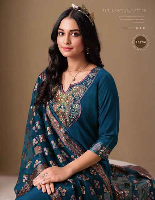Lily & Lali Brasso Roman Silk Readymade Suit (6 pcs Catalogue)