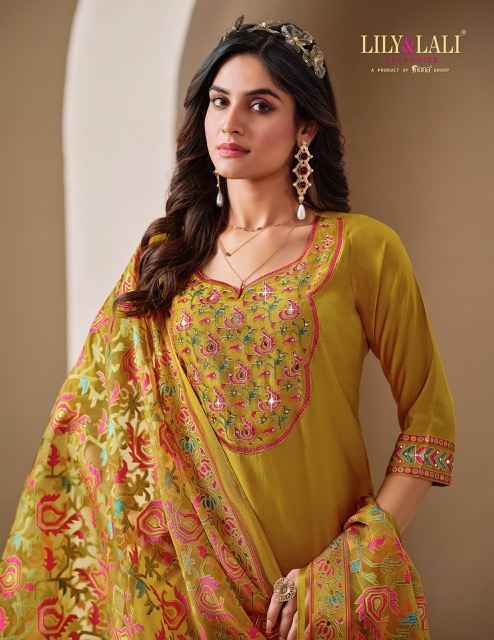 Lily & Lali Brasso Roman Silk Readymade Suit (6 pcs Catalogue)