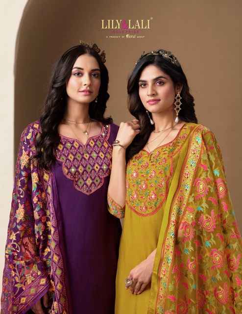 Lily & Lali Brasso Roman Silk Readymade Suit (6 pcs Catalogue)