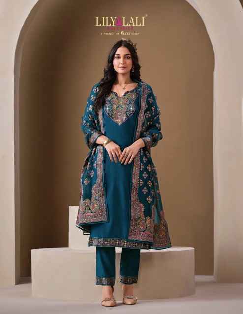 Lily & Lali Brasso Roman Silk Readymade Suit (6 pcs Catalogue)