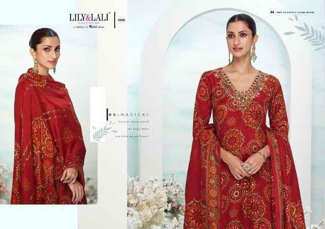 Lily & Lali Florista Readymade Natural Crepe Dress (6 pcs Catalogue)