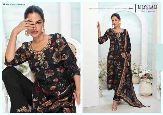 Lily & Lali Florista Readymade Natural Crepe Dress (6 pcs Catalogue)