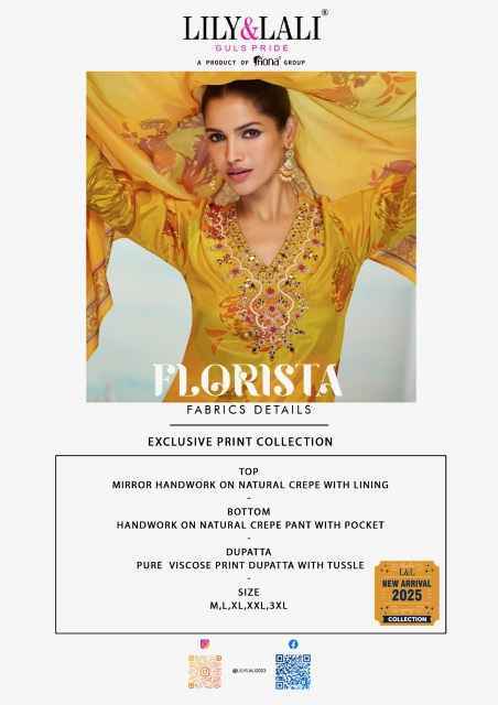 Lily & Lali Florista Readymade Natural Crepe Dress (6 pcs Catalogue)