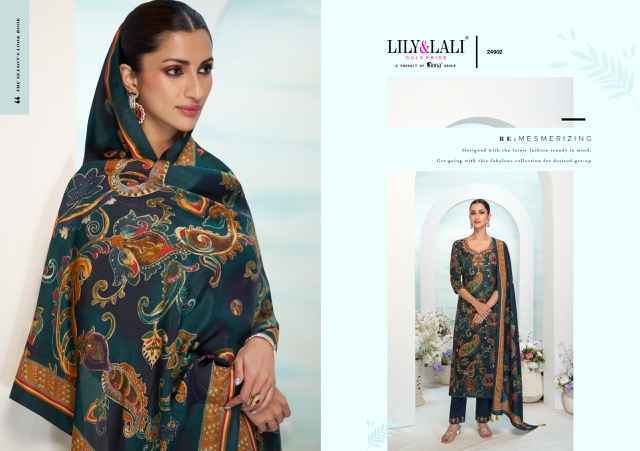 Lily & Lali Florista Readymade Natural Crepe Dress (6 pcs Catalogue)