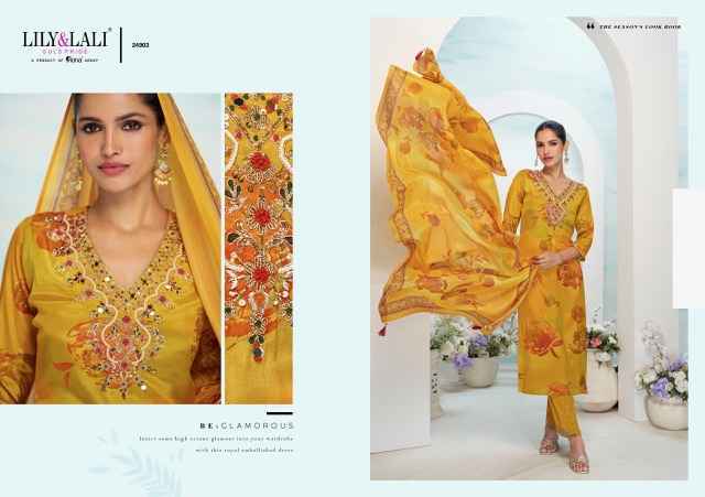 Lily & Lali Florista Readymade Natural Crepe Dress (6 pcs Catalogue)
