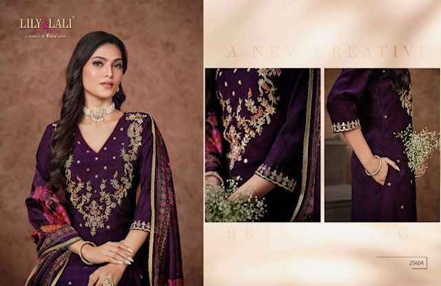 Lily & Lali Rashmika Viscouse Silk Readymade Suit (6 pcs Catalogue)