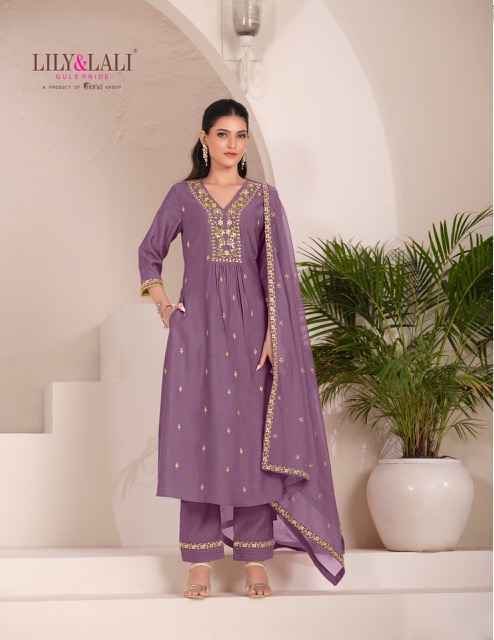 Lily & Lali Zari Viscouse Readymade Suit (6 pcs Catalogue)