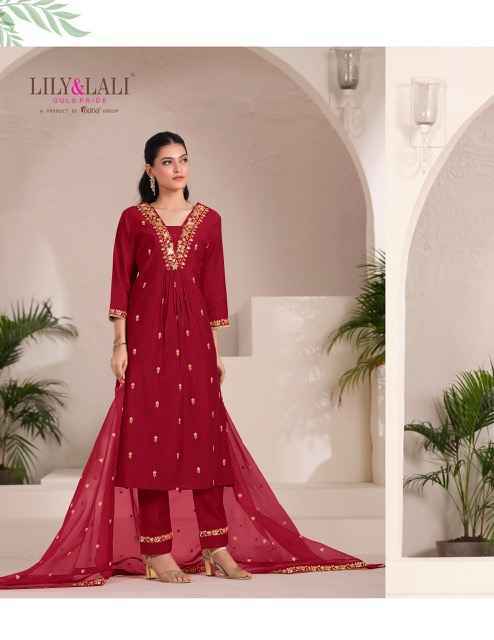 Lily & Lali Zari Viscouse Readymade Suit (6 pcs Catalogue)