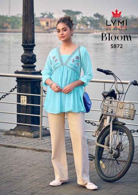 Lymi Bloom Short Georgette Kurti 6 pcs Catalogue