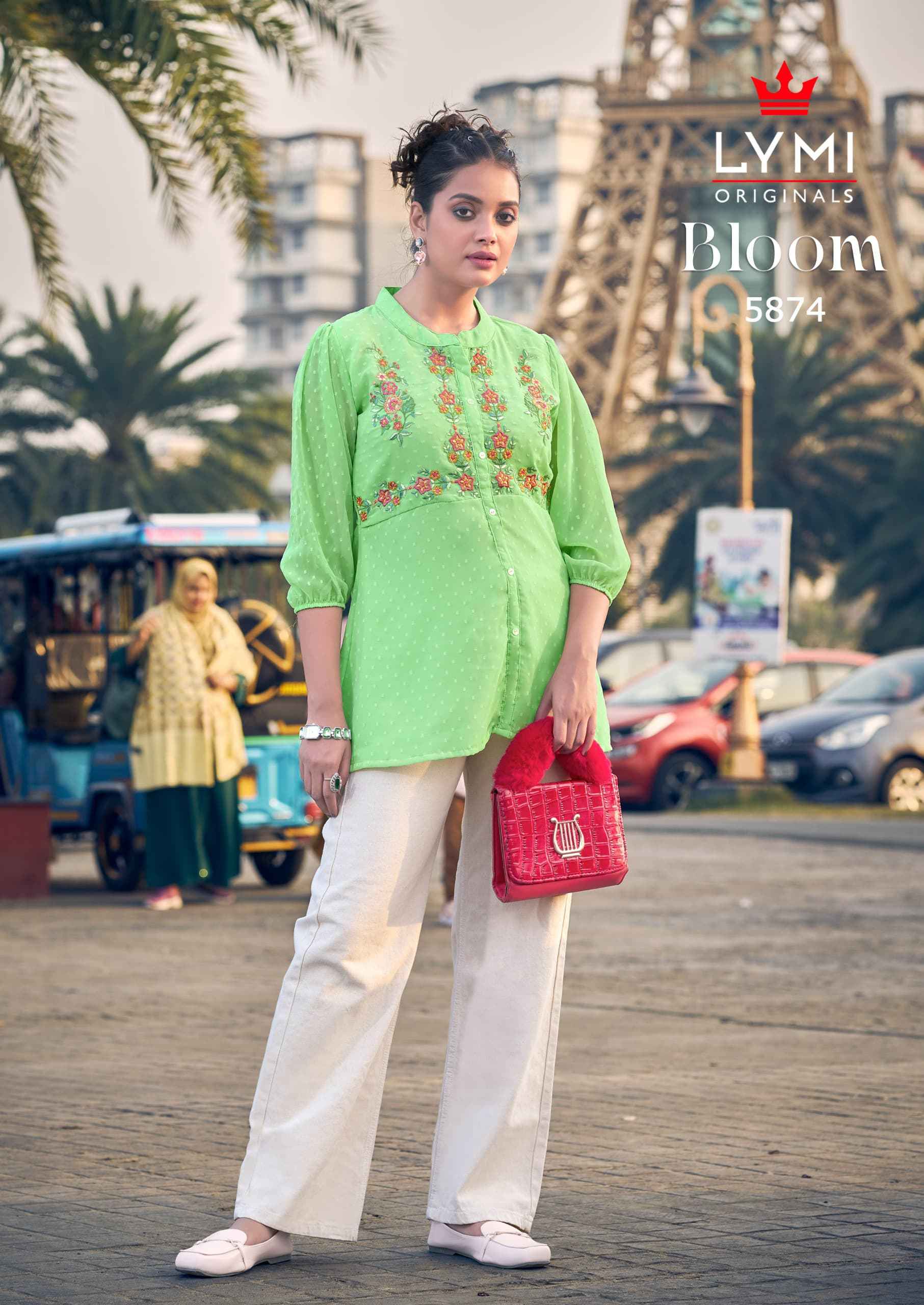 Lymi Bloom Short Georgette Kurti 6 pcs Catalogue
