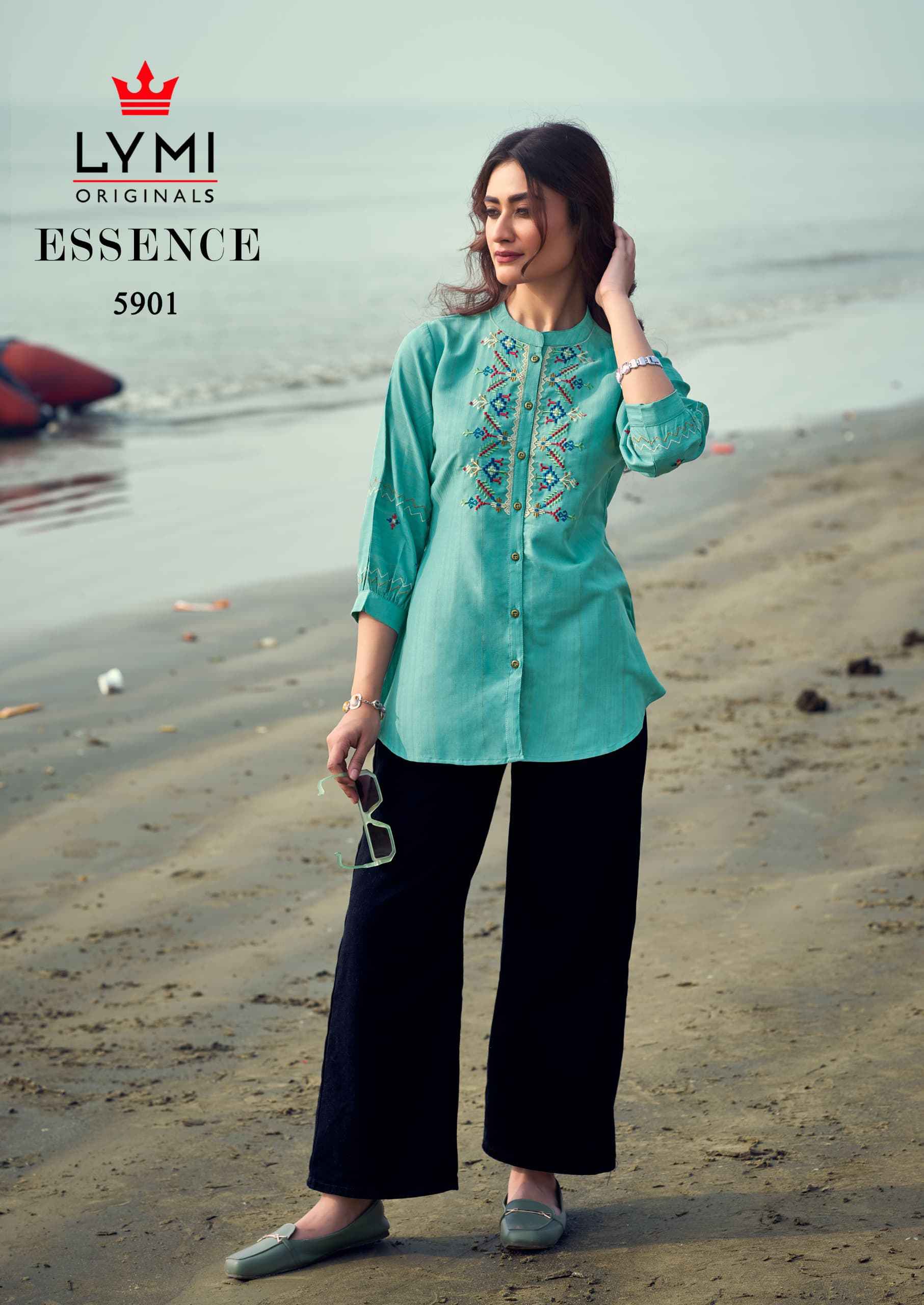 Lymi Essence Short Viscouse Kurti 4 pcs Catalogue