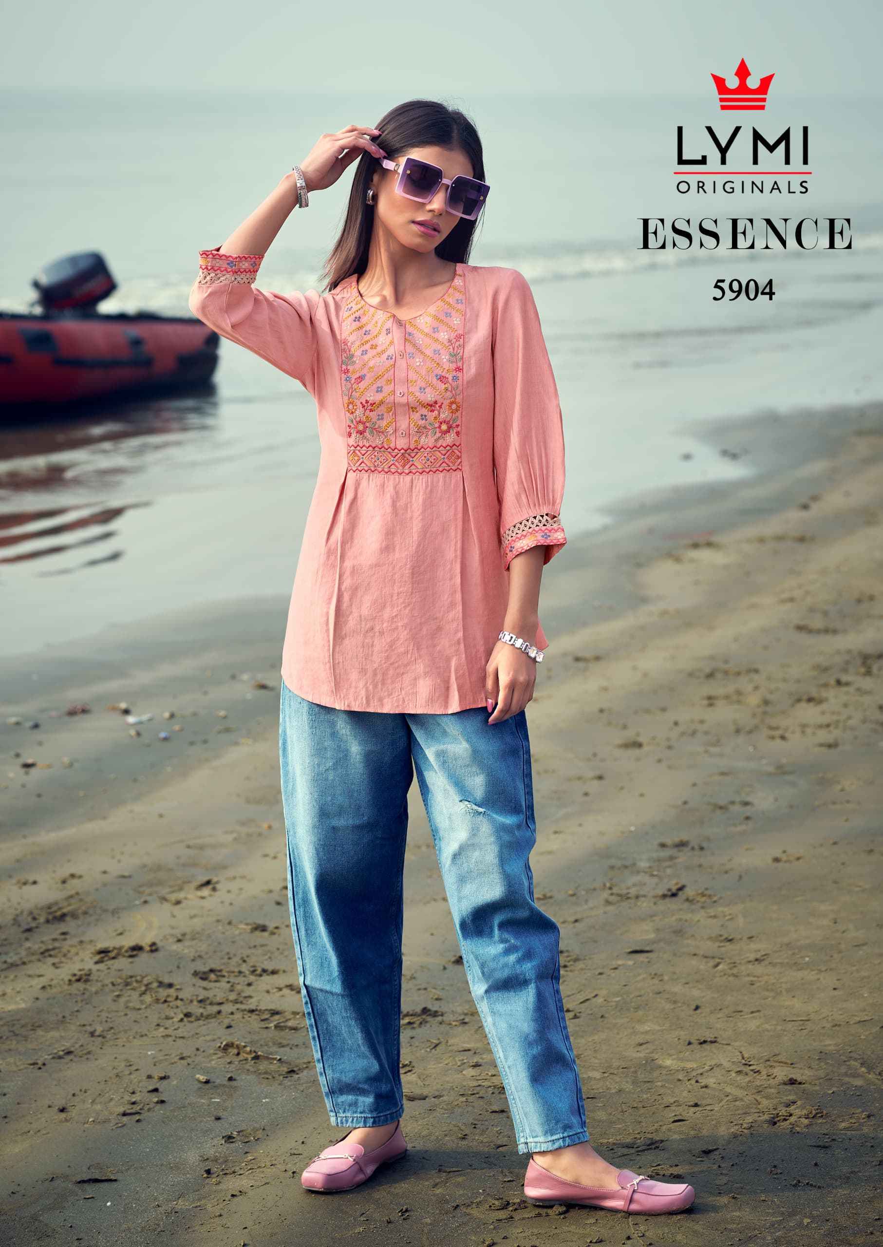 Lymi Essence Short Viscouse Kurti 4 pcs Catalogue
