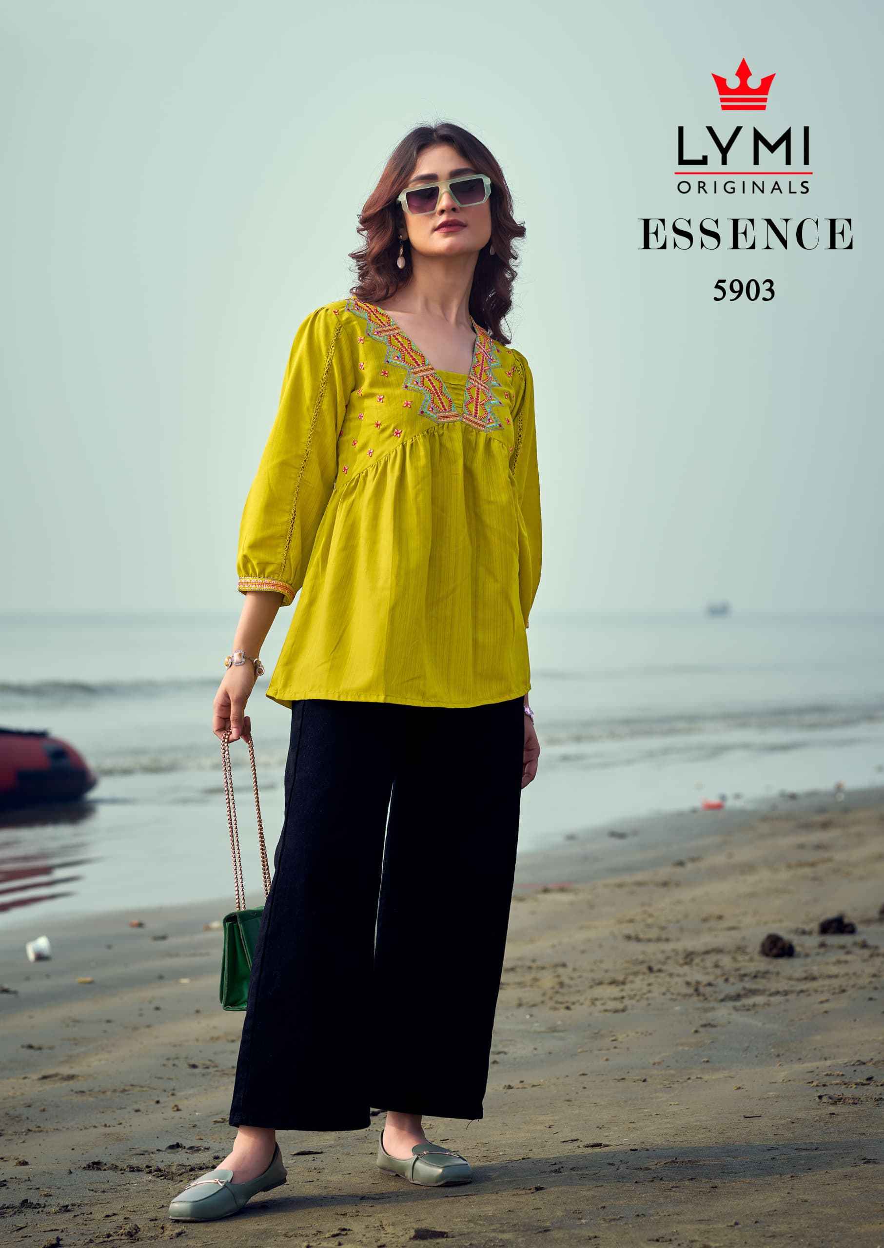 Lymi Essence Short Viscouse Kurti 4 pcs Catalogue