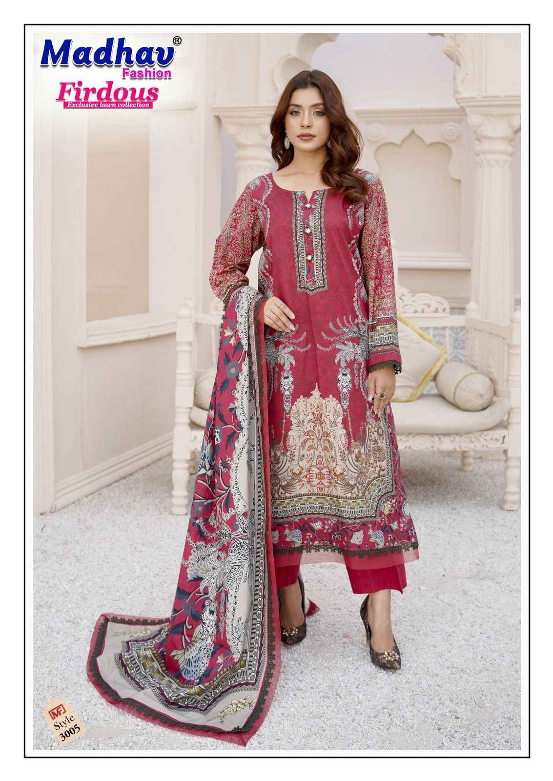 Madhav Fashion Firdous Vol 3 Cotton Dress Material 6 pcs Catalogue