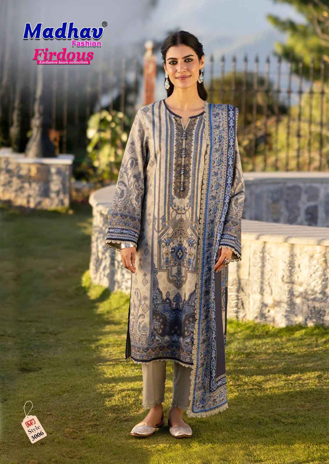 Madhav Fashion Firdous Vol 3 Cotton Dress Material 6 pcs Catalogue