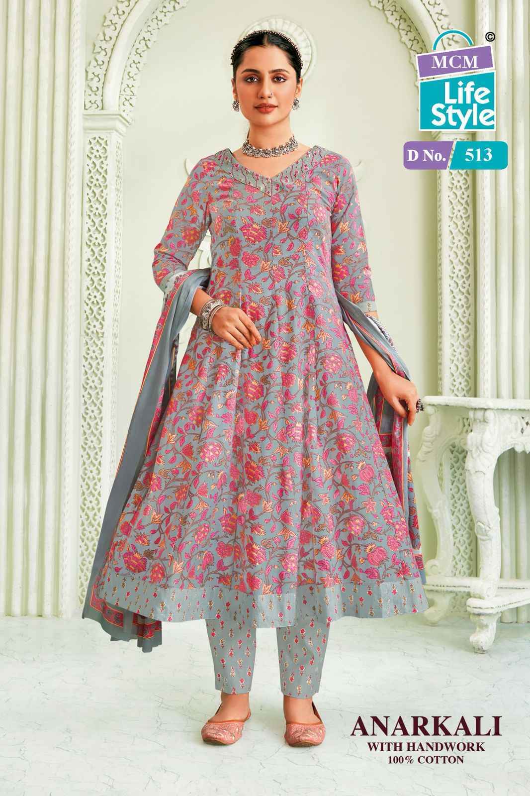 MCM Lifestyle Anarkali Vol-5 Cotton Readymade Suit (10 pcs Catalogue)