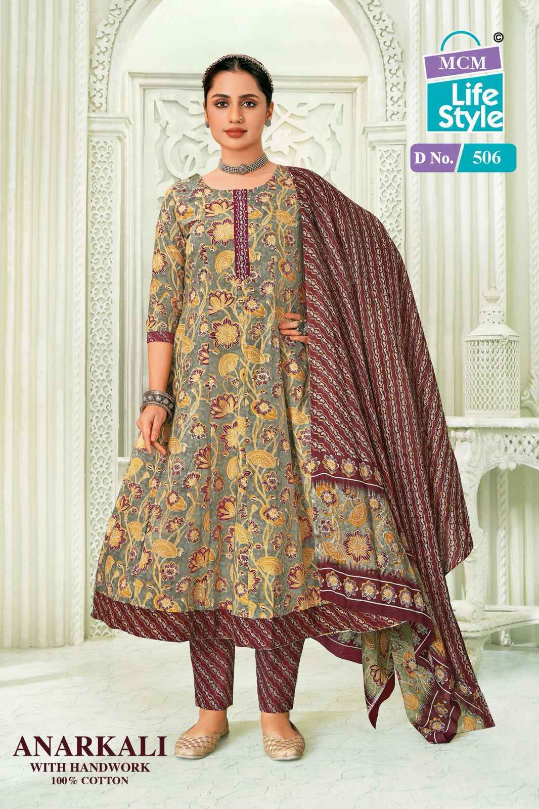 MCM Lifestyle Anarkali Vol-5 Cotton Readymade Suit (10 pcs Catalogue)