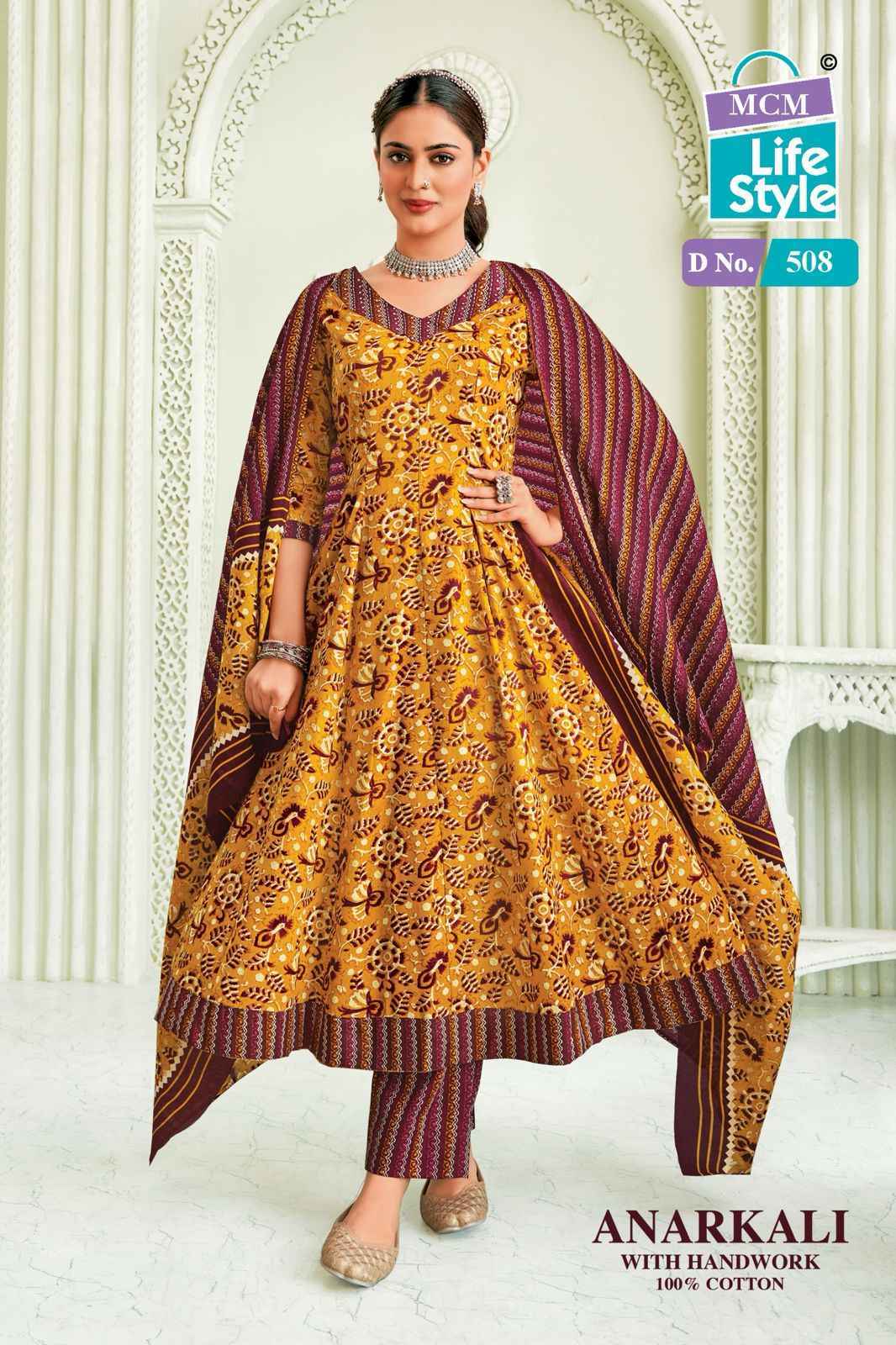 MCM Lifestyle Anarkali Vol-5 Cotton Readymade Suit (10 pcs Catalogue)