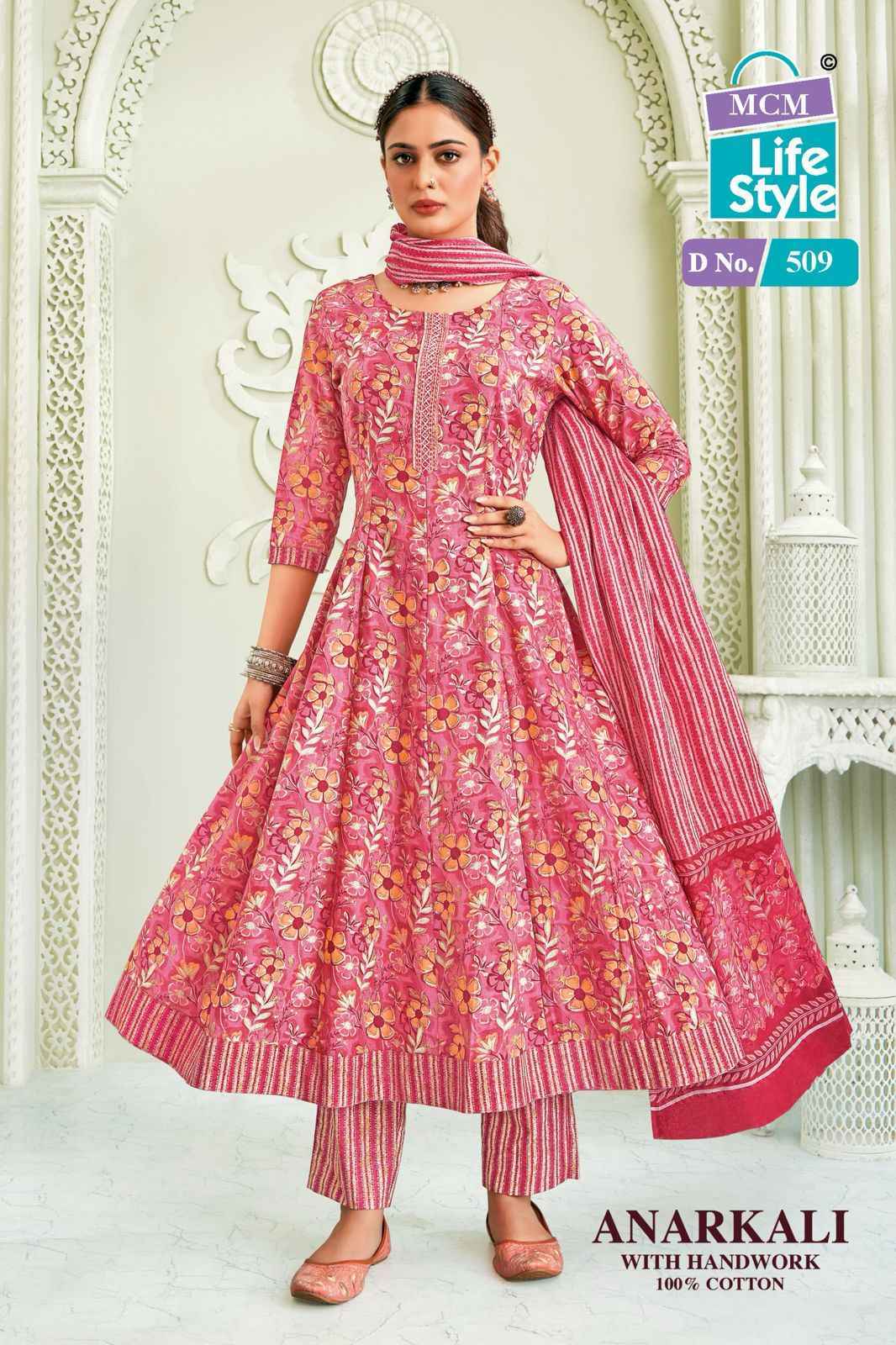 MCM Lifestyle Anarkali Vol-5 Cotton Readymade Suit (10 pcs Catalogue)