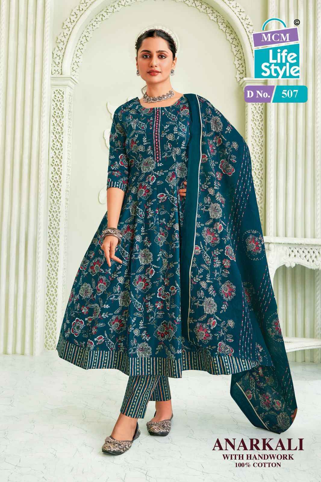 MCM Lifestyle Anarkali Vol-5 Cotton Readymade Suit (10 pcs Catalogue)