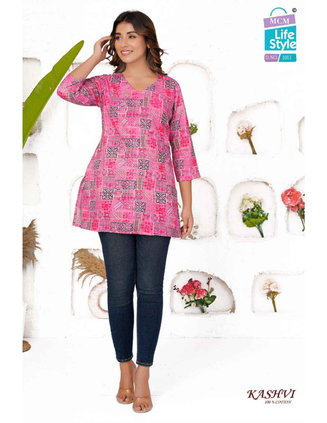 MCM Lifestyle Kashvi Hit List Short Cotton Kurti (20 pcs Catalogue)