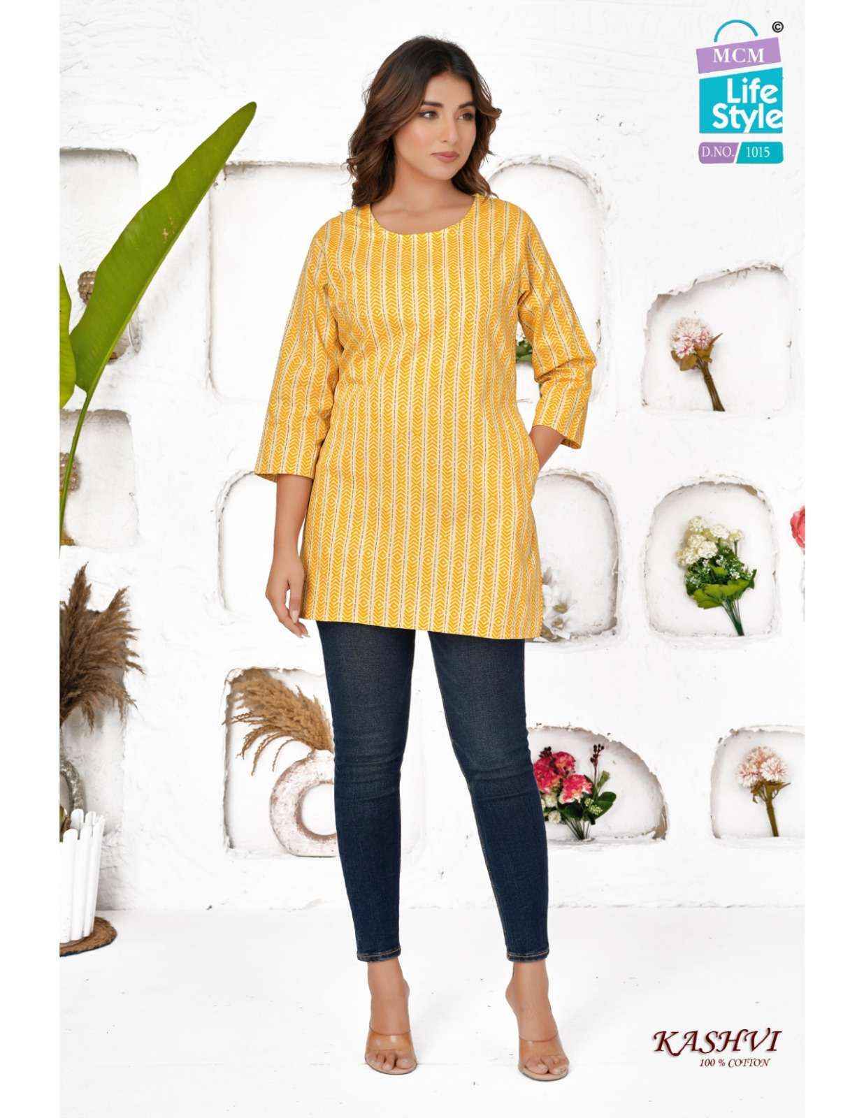 MCM Lifestyle Kashvi Hit List Short Cotton Kurti (20 pcs Catalogue)