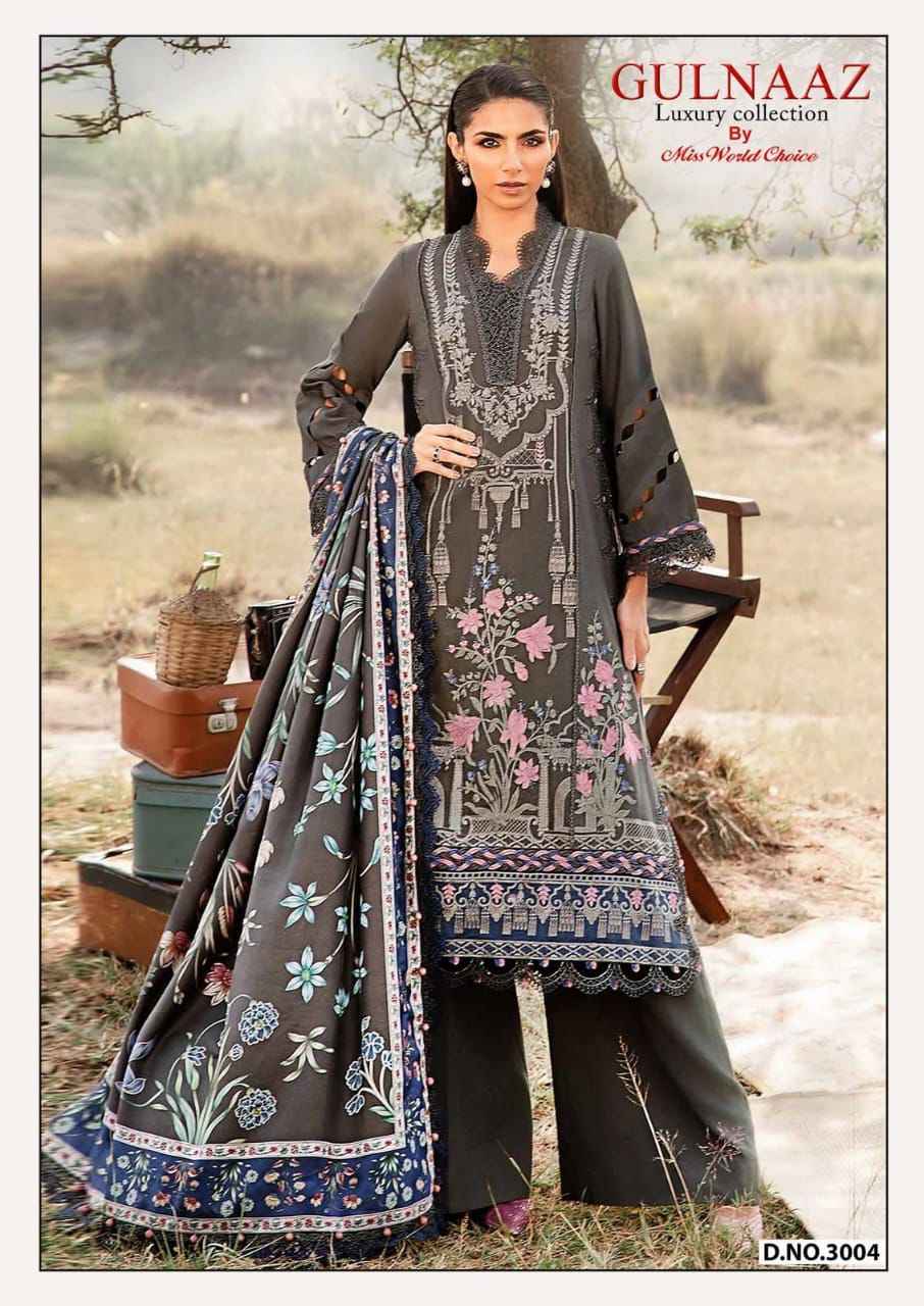 Miss World Choice Gulnaaz Vol 3 Cotton Dress Material 6 pcs Catalogue