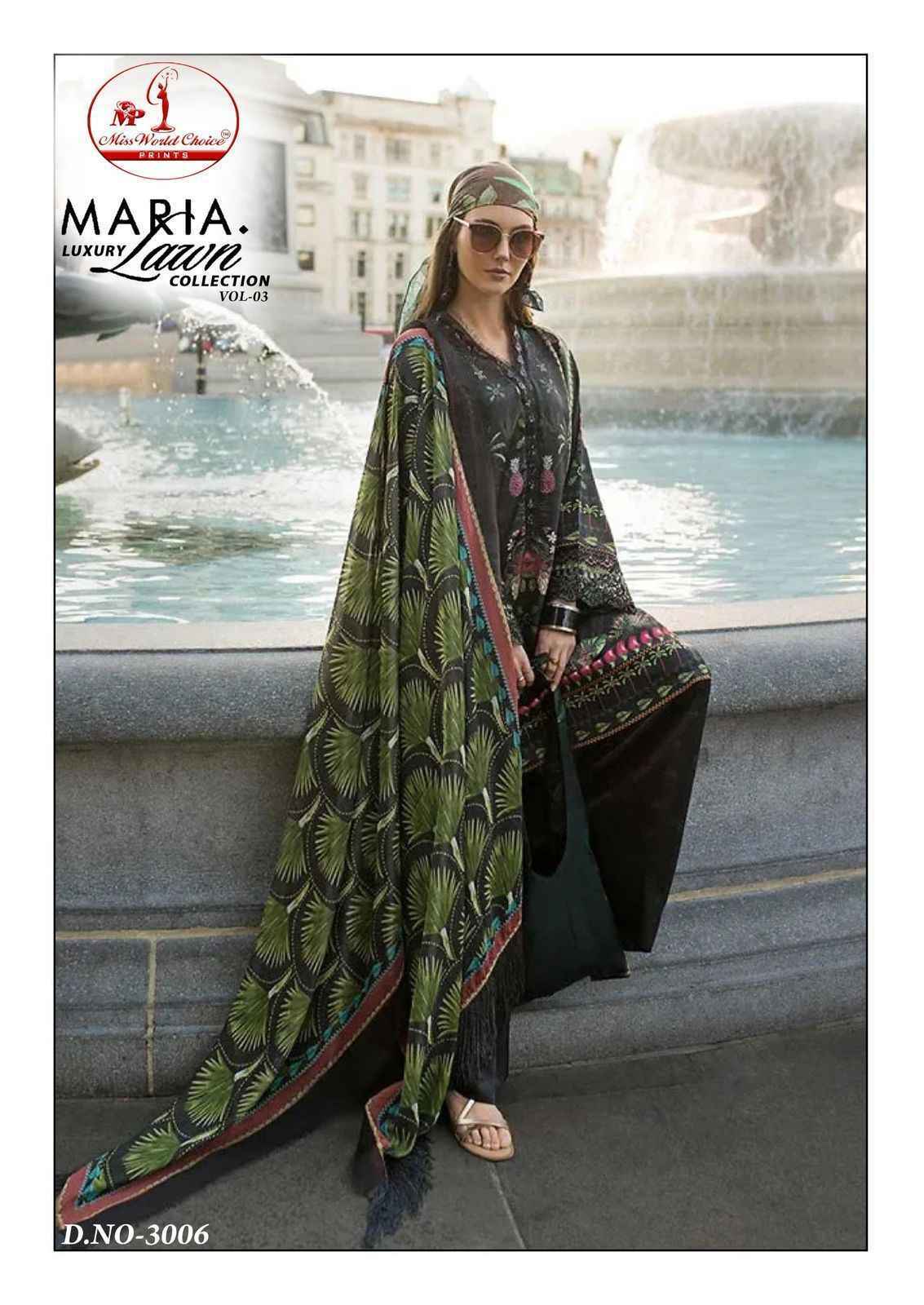 Miss World Choice Maria Vol-3 Cotton Dress Material (6 pcs Catalogue)