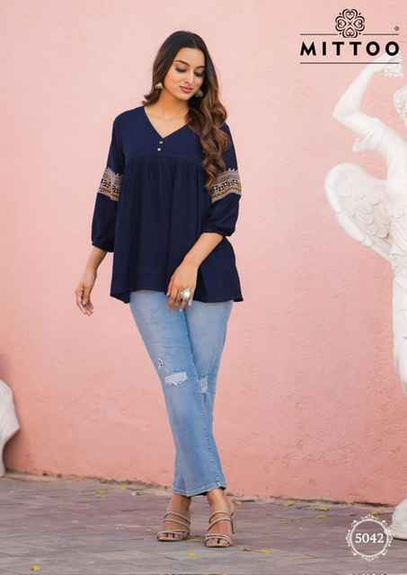 Mittoo Victoria Vol 8 Short Rayon Kurti 6 pcs Catalogue