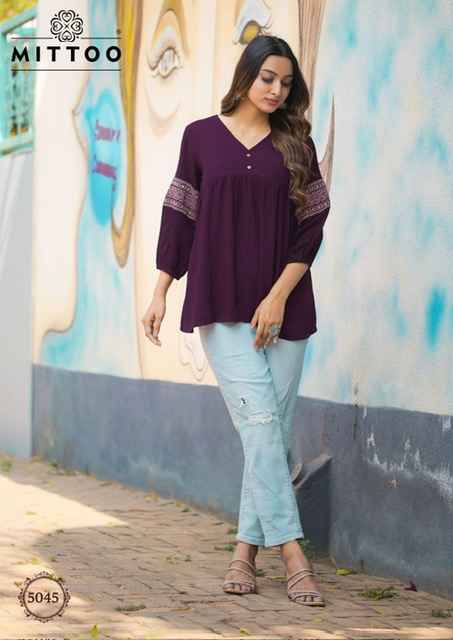 Mittoo Victoria Vol 8 Short Rayon Kurti 6 pcs Catalogue