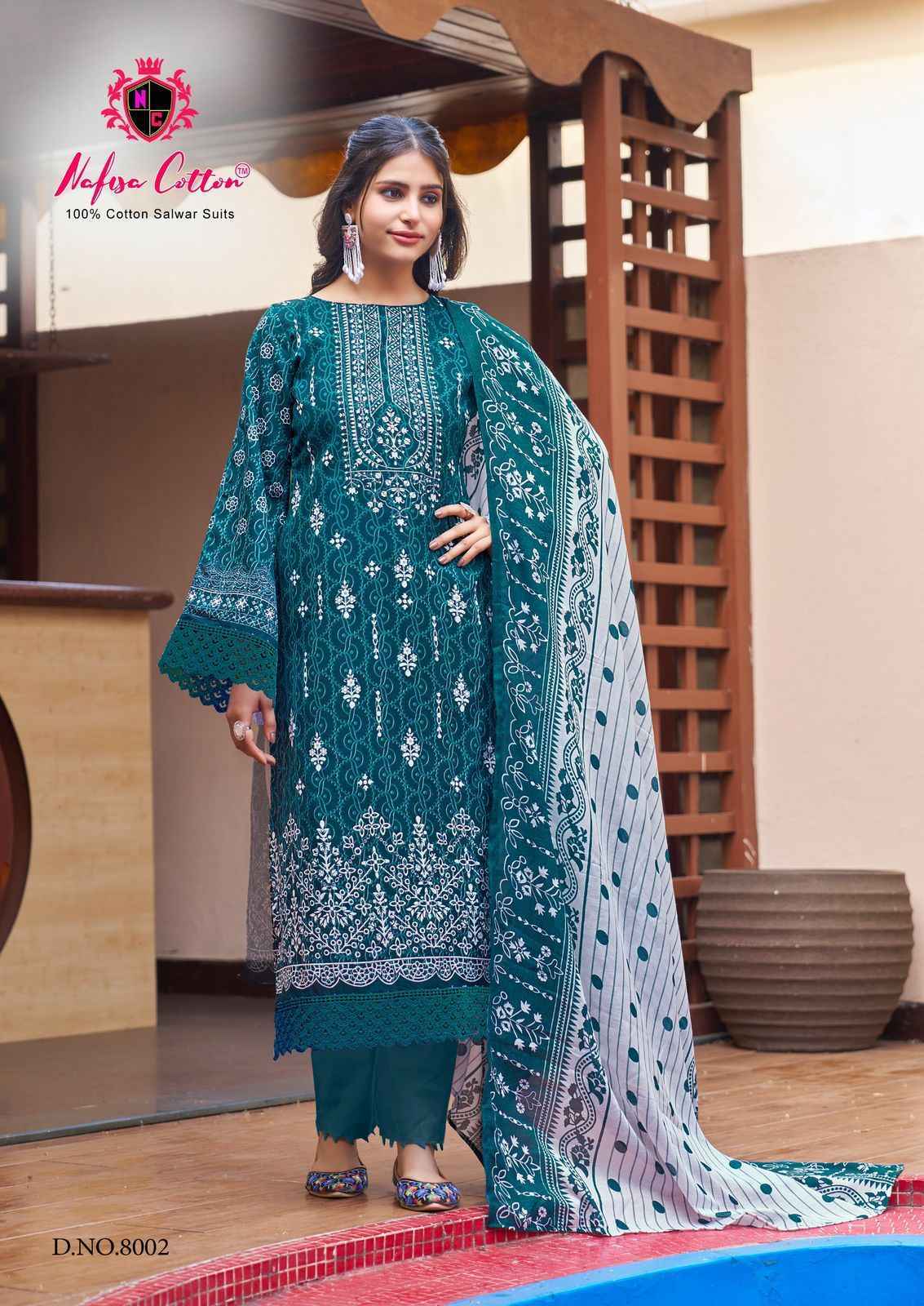 Nafisa Cotton Andaaz Karachi Suits Vol-8 Cotton Dress Material (6 pcs Catalogue)