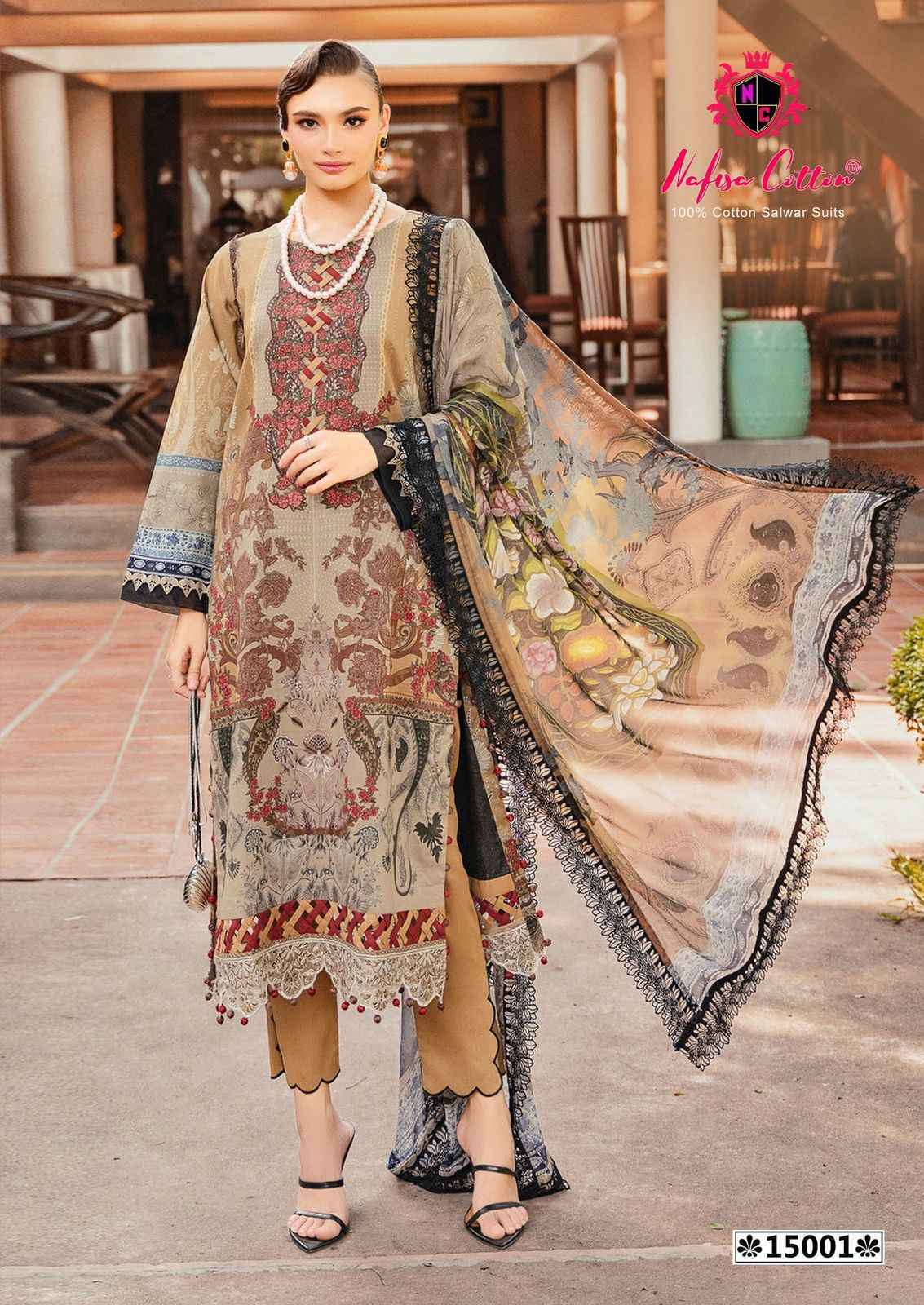 Nafisa Cotton Monsoon Vol-15 Cotton Dress Material (6 pcs Catalogue)