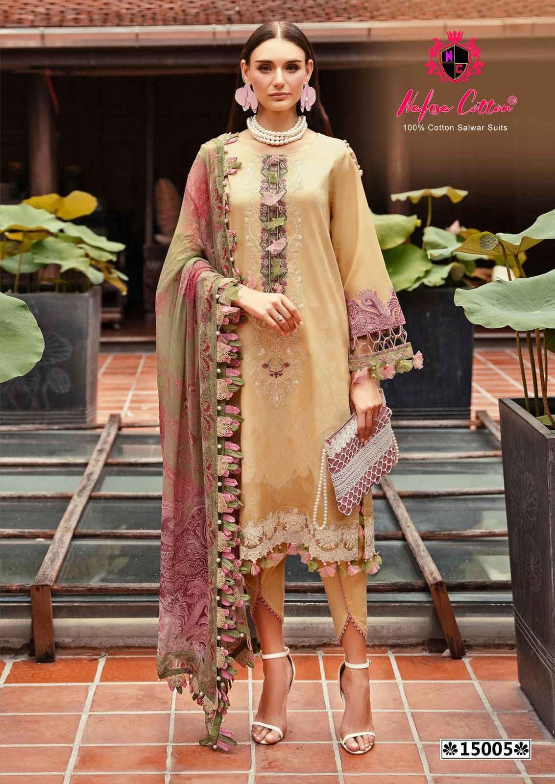 Nafisa Cotton Monsoon Vol-15 Cotton Dress Material (6 pcs Catalogue)