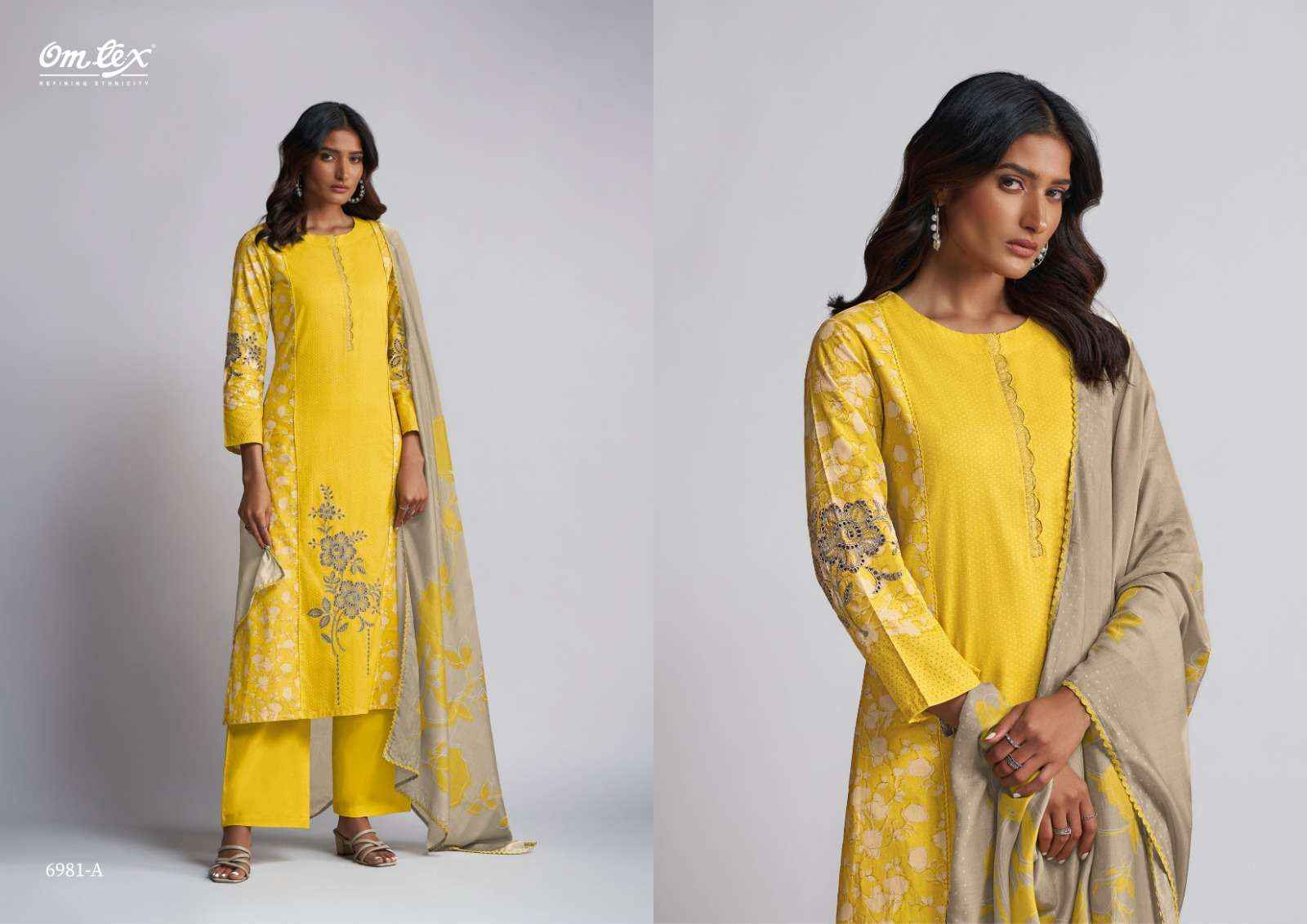 Omtex Jagriti Lawn Cotton Dress Material (4 pcs Catalogue)