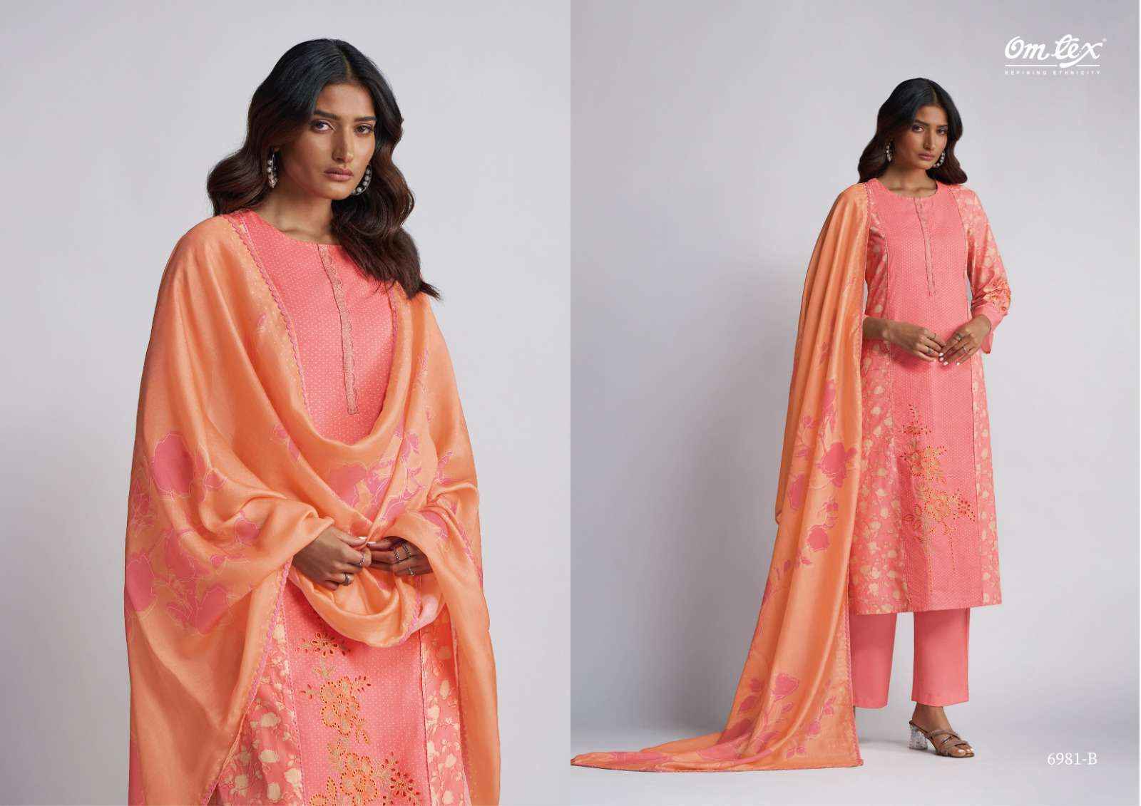 Omtex Jagriti Lawn Cotton Dress Material (4 pcs Catalogue)