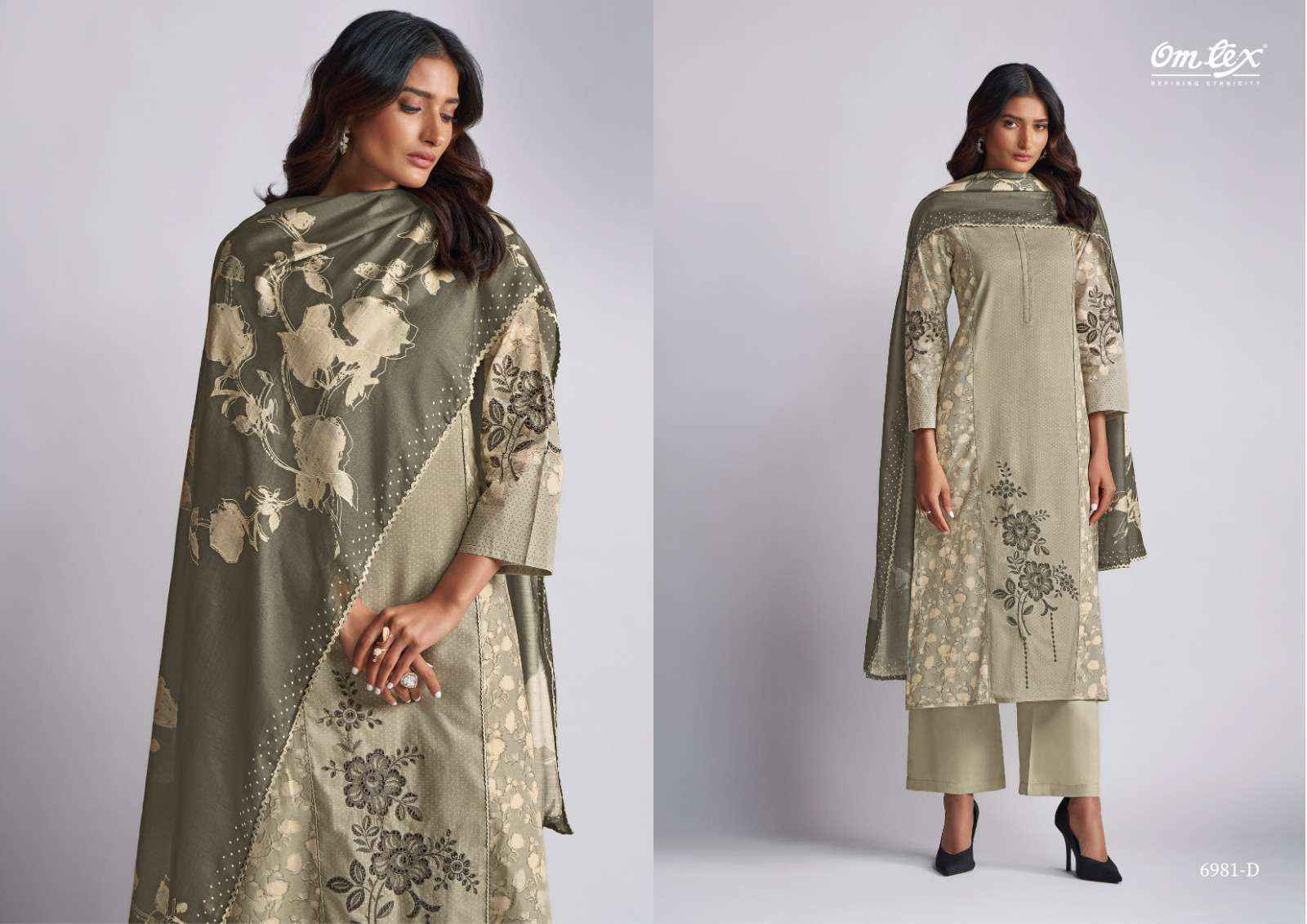 Omtex Jagriti Lawn Cotton Dress Material (4 pcs Catalogue)