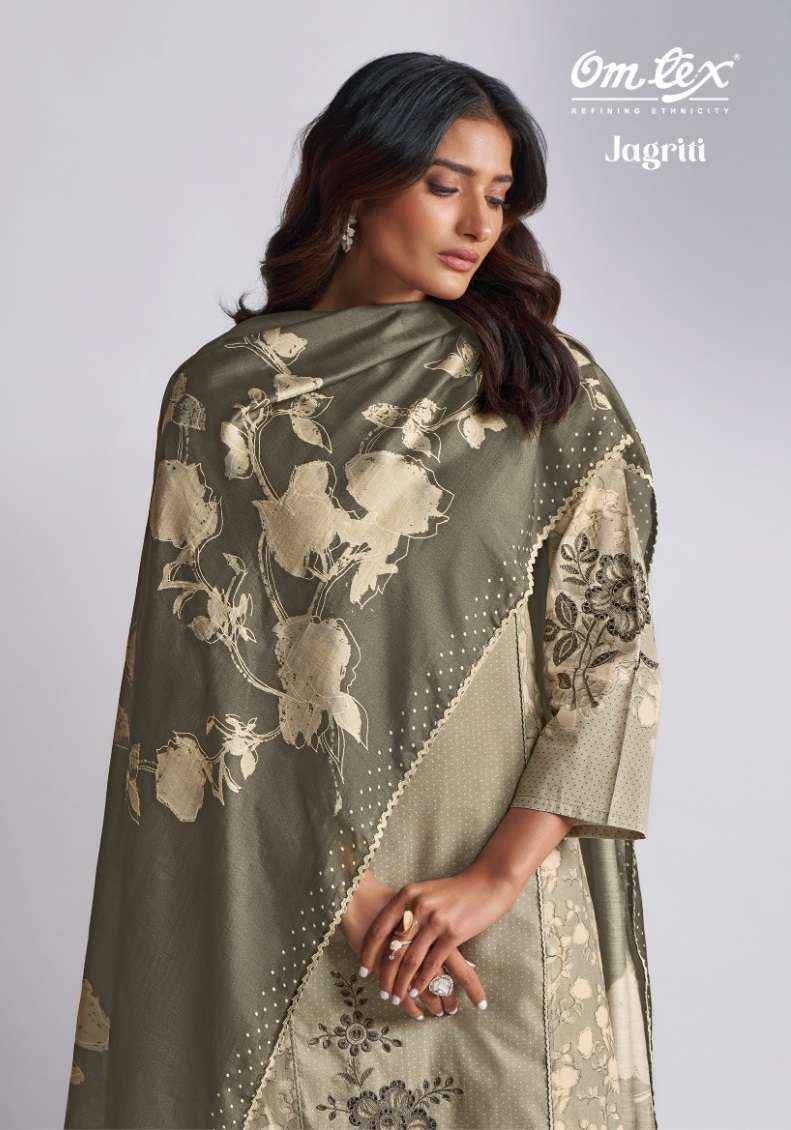 Omtex Jagriti Lawn Cotton Dress Material (4 pcs Catalogue)