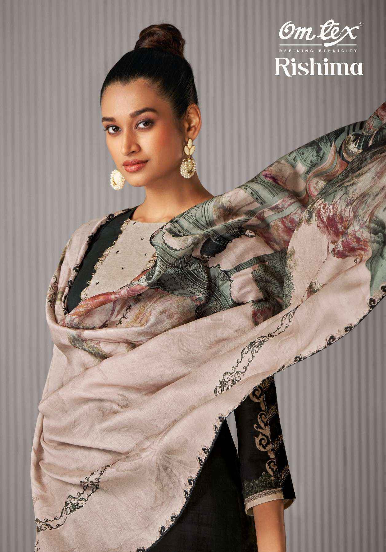 Omtex Rishima Lawn Cotton Dress Material (4 pcs Catalogue)