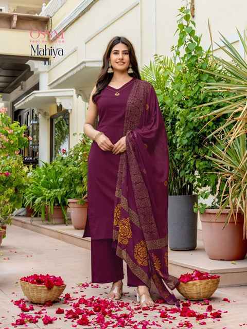 Ossm Mahiya Cotton Readymade Suit (6 pcs Catalogue)