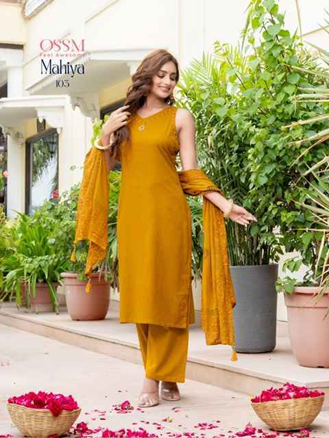 Ossm Mahiya Cotton Readymade Suit (6 pcs Catalogue)