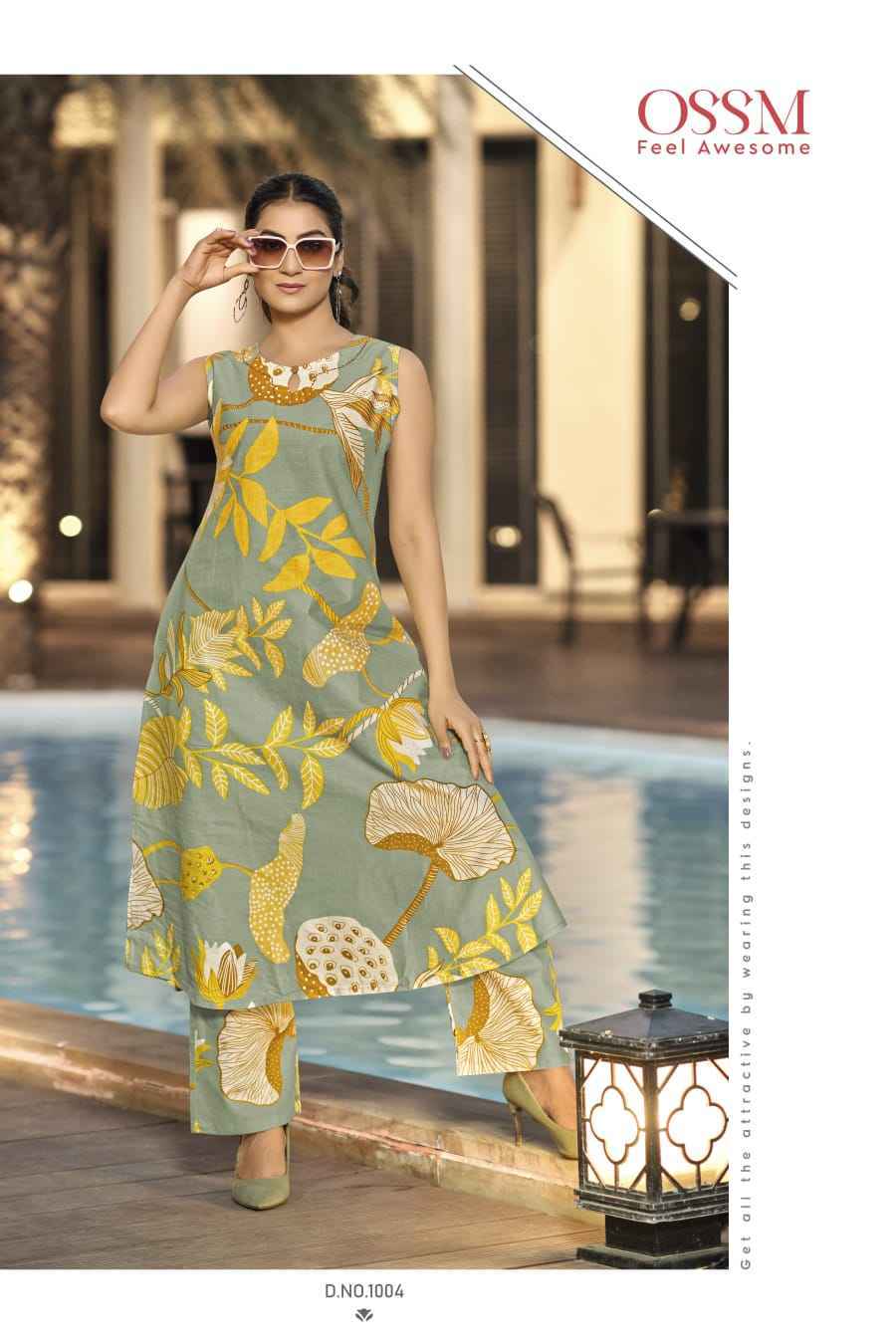 Ossm Summer Threads Cotton Co ord Set (6 pcs Catalogue)