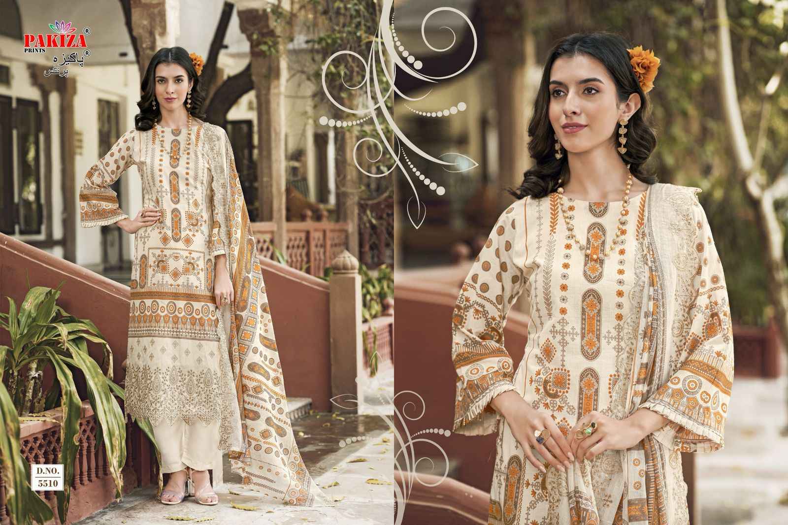 Pakiza Prints Himsa Vol 55 Lawn Dress Material 10 pcs Catalogue