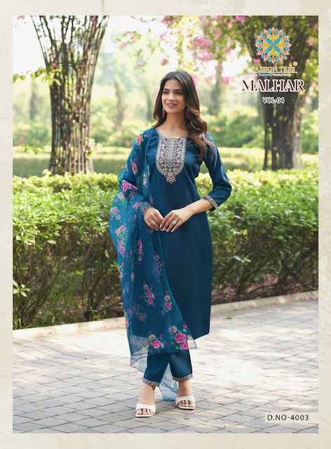 Passion Tree Malhar Vol 4 Roman Silk Kurti Combo 8 pcs Catalogue