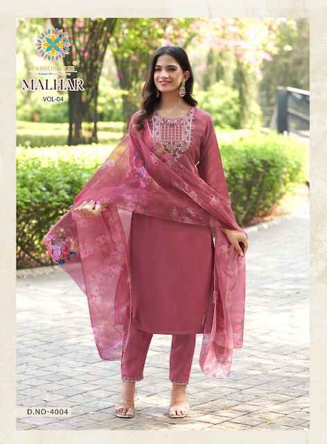 Passion Tree Malhar Vol 4 Roman Silk Kurti Combo 8 pcs Catalogue