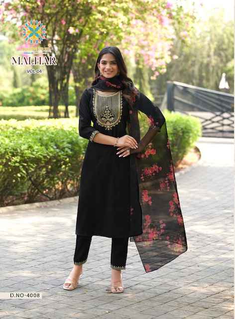 Passion Tree Malhar Vol 4 Roman Silk Kurti Combo 8 pcs Catalogue