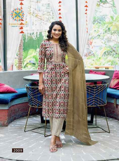 Passion Tree Minarva Vol-2 Rayon Readymade Suit (9 pcs Catalogue)