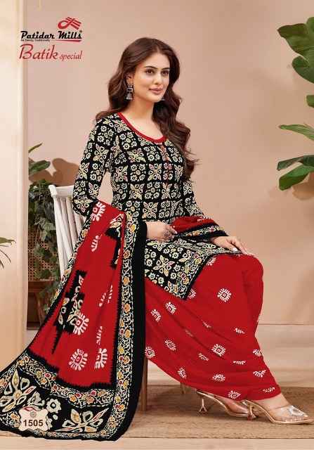 Patidar Mills Batik Special Vol 15 Cotton Dress Material 10 pcs Catalogue