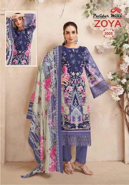 Patidar Mills Zoya Vol 2 Cotton Dress Material 8 pcs Catalogue